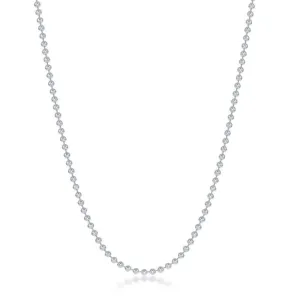 Sterling Silver 1.9mm Bead Chain, 20"