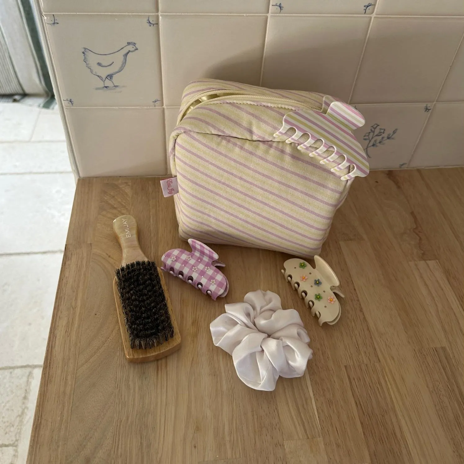 Sweetheart Clip in Daisy Pink Picnic