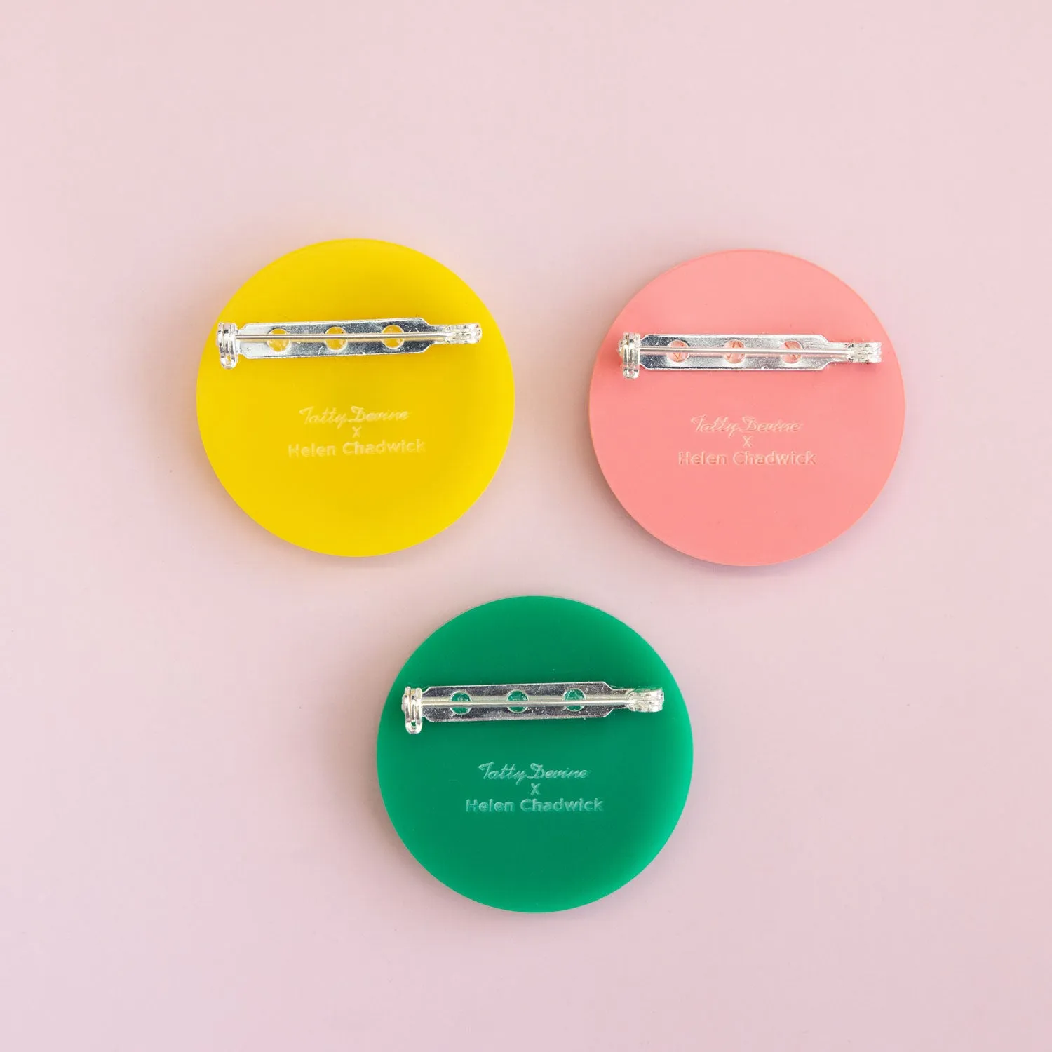 Tatty Devine X Helen Chadwick Wreaths To Pleasure Brooch Yellow