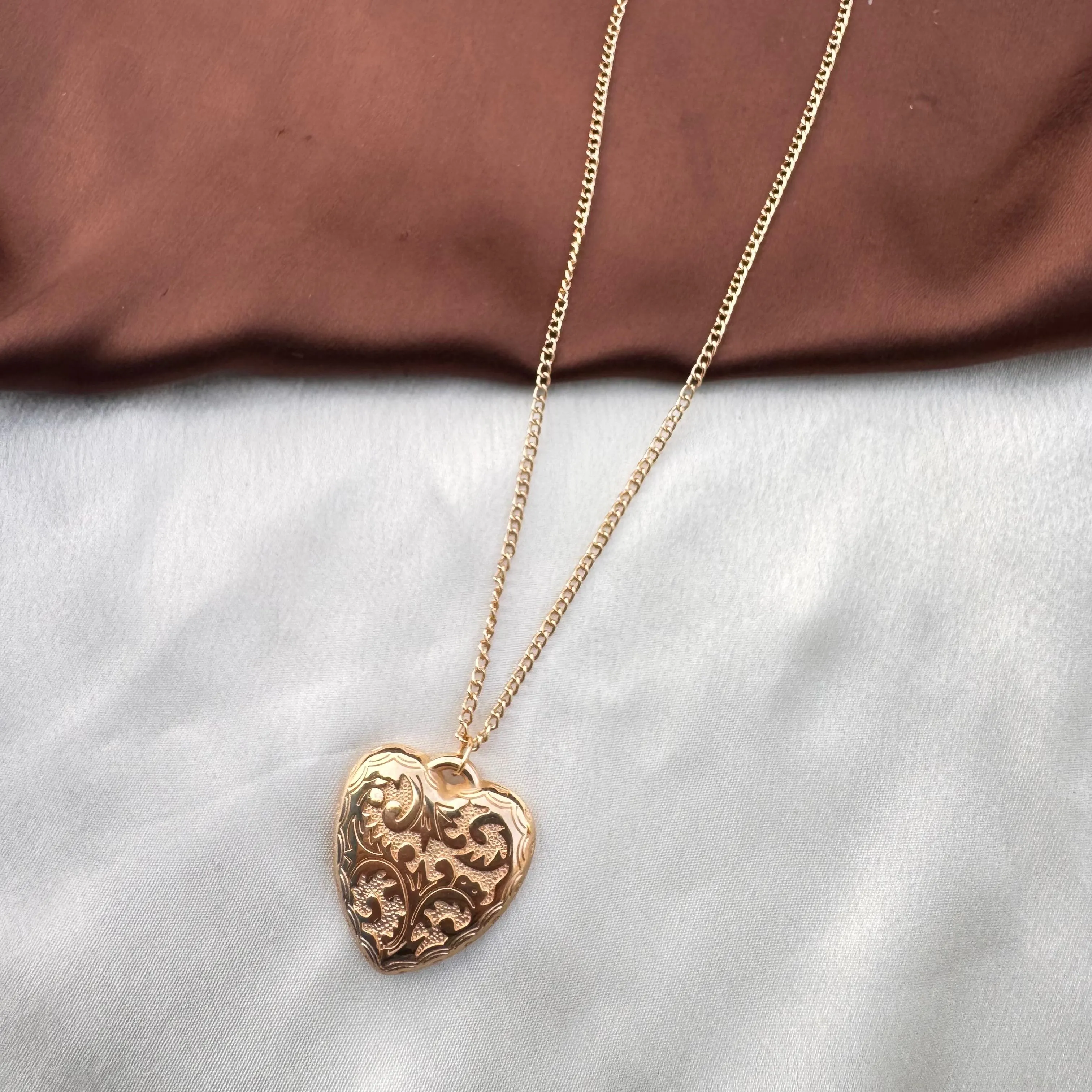 TFC Luxury Heart Gold Plated Pendant Necklace