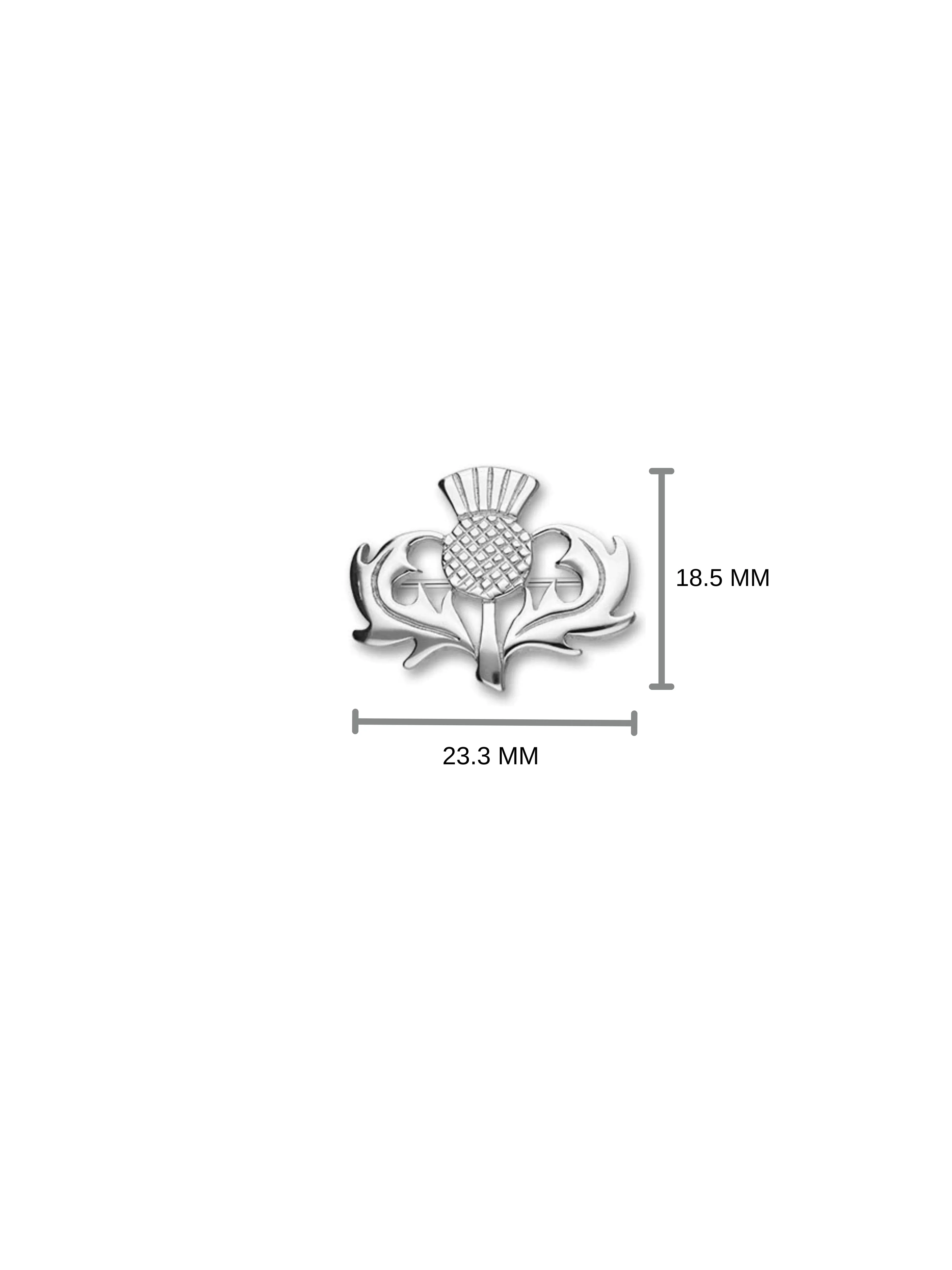 Thistle Silver Brooch B121