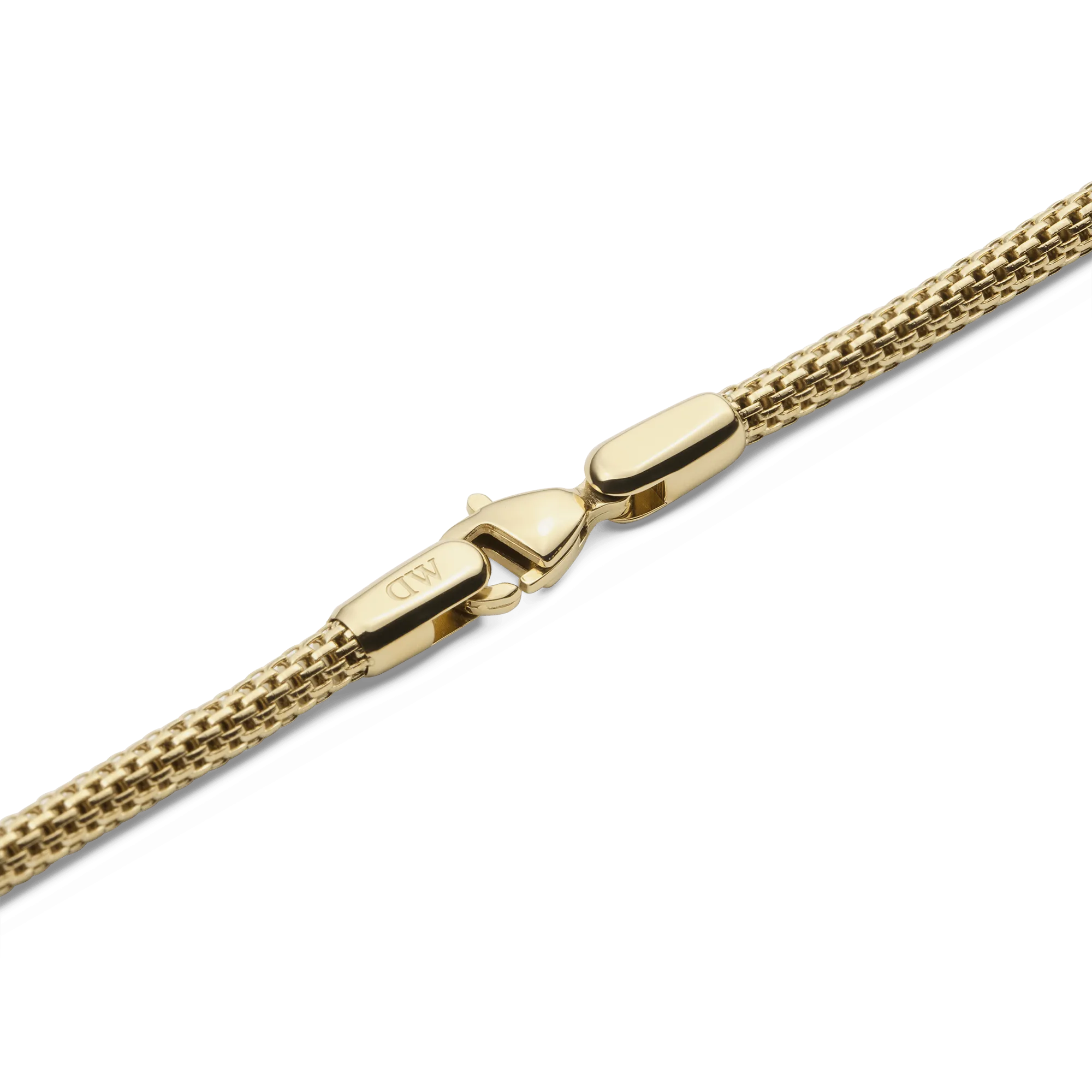 Tide Mesh Necklace Gold 2.8