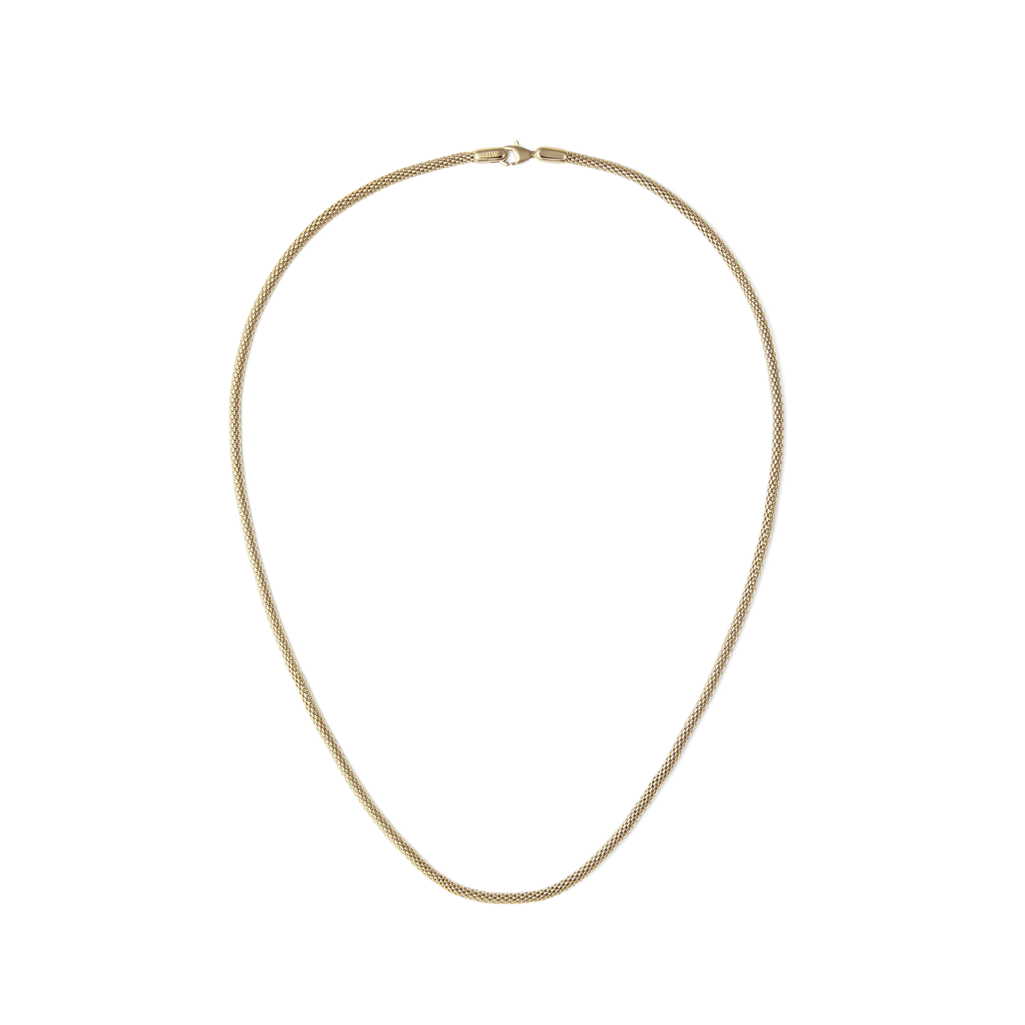 Tide Mesh Necklace Gold 2.8