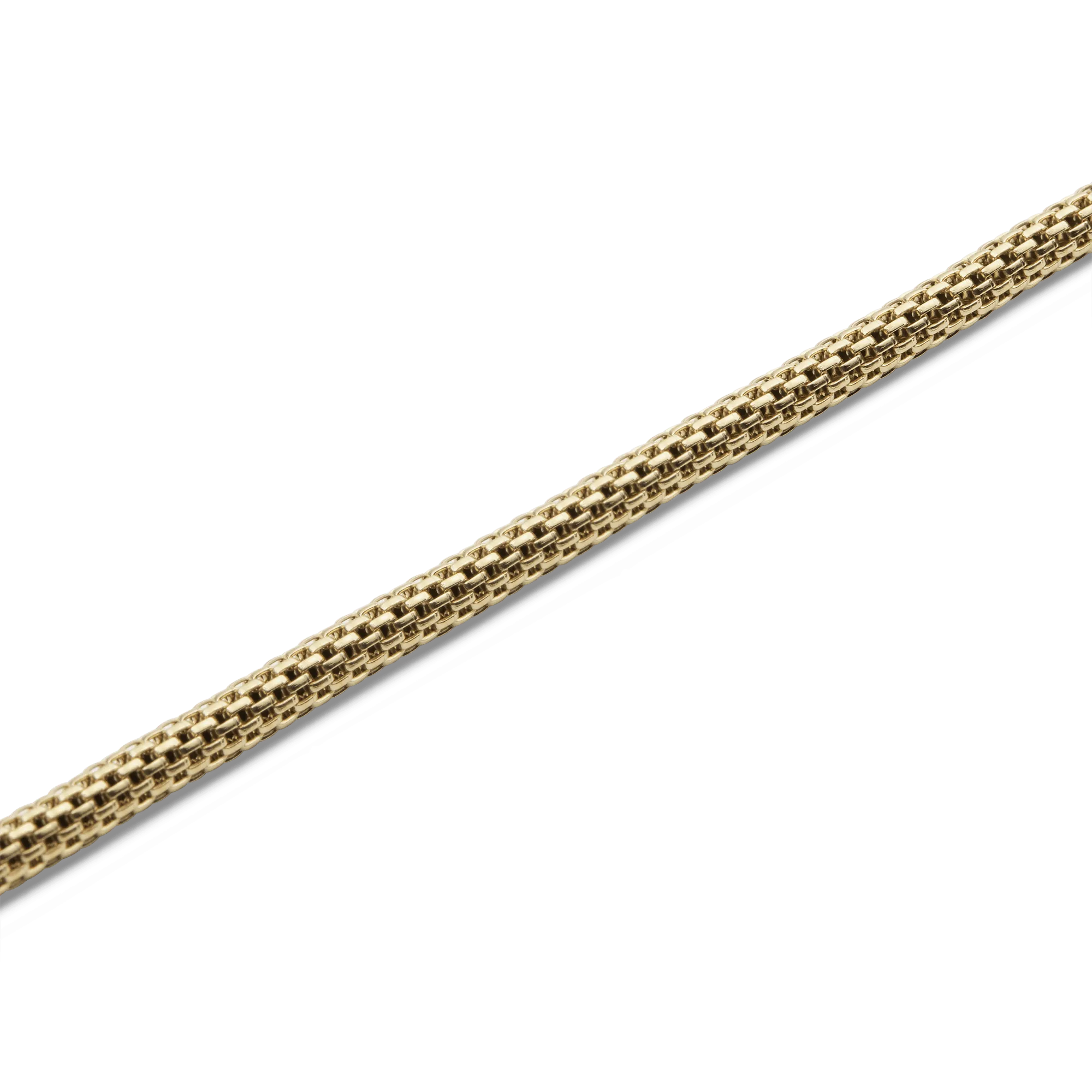 Tide Mesh Necklace Gold 2.8