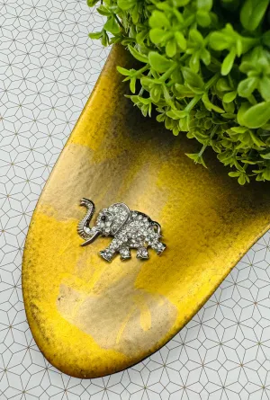 Tiny Elephant Brooch