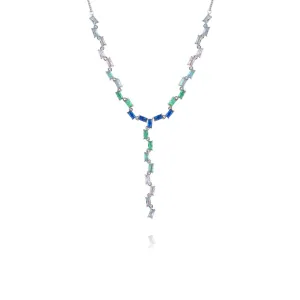 Turquoise Style Chain Necklace Cascade Collection by Vicky Kim