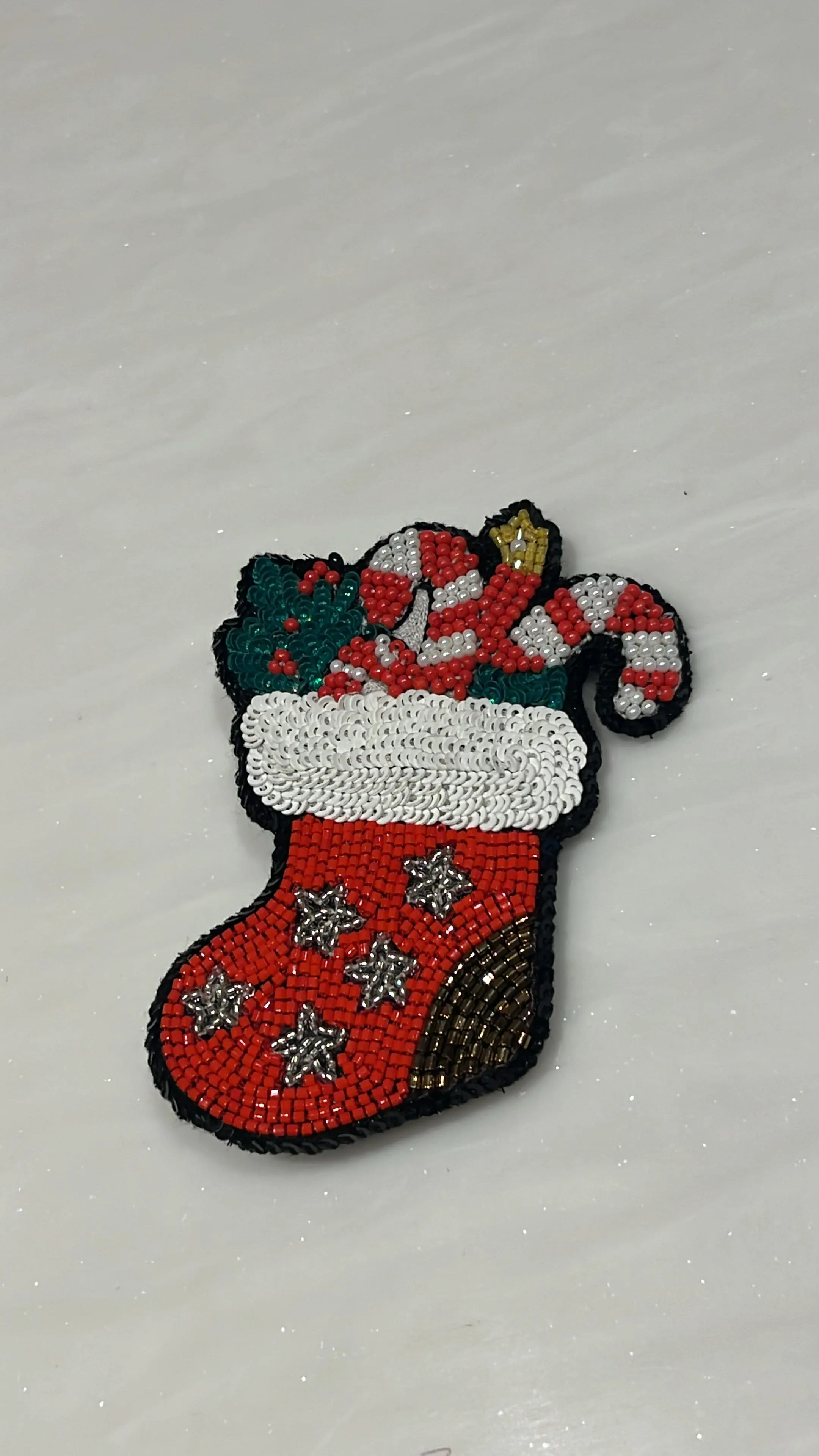 Twinkle Toes Stocking Brooch