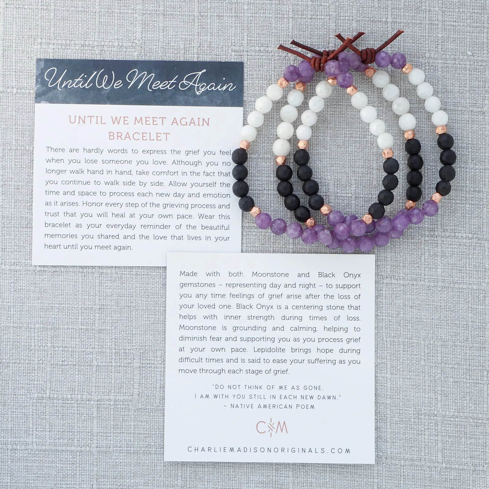 Until We Meet Again Bracelet - Lepidolite | A Bereavement Bracelet