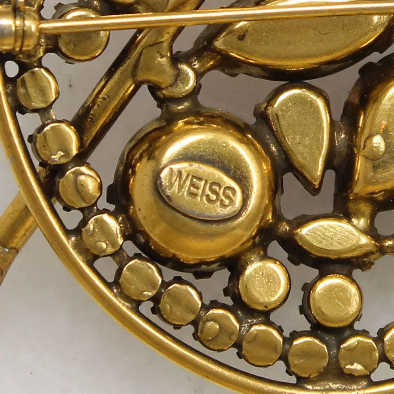 Vibrant Artist's Palette Brooch by Weiss