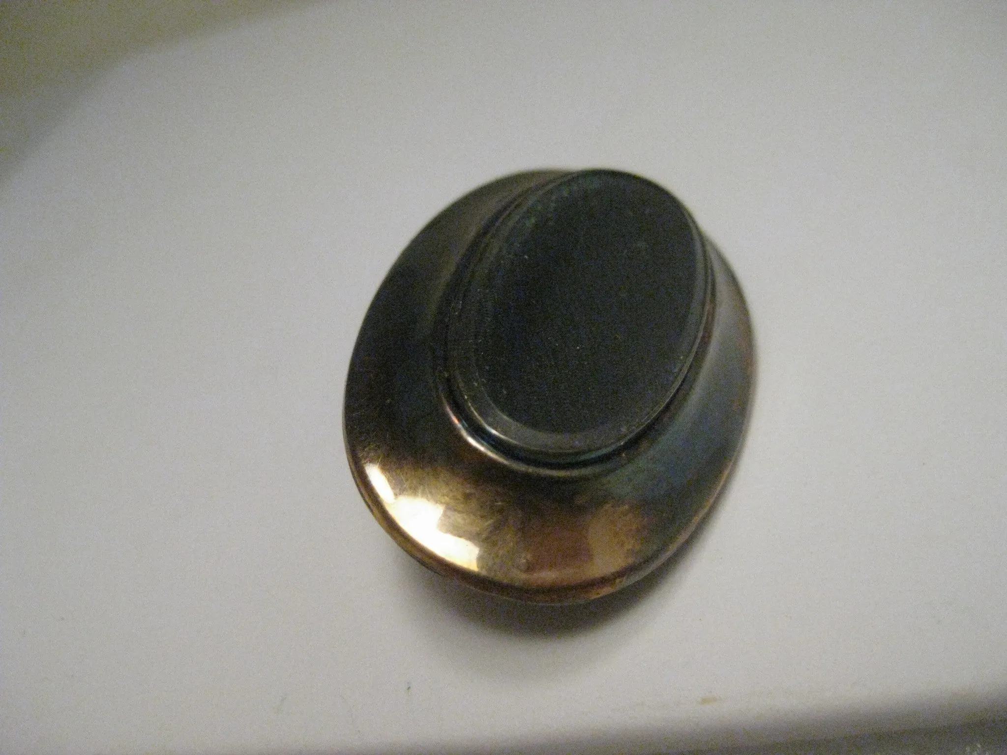 Vintage 1800's Victorian Woven Hair Mourning Brooch, 14kt Gold and 10kt White G.F.