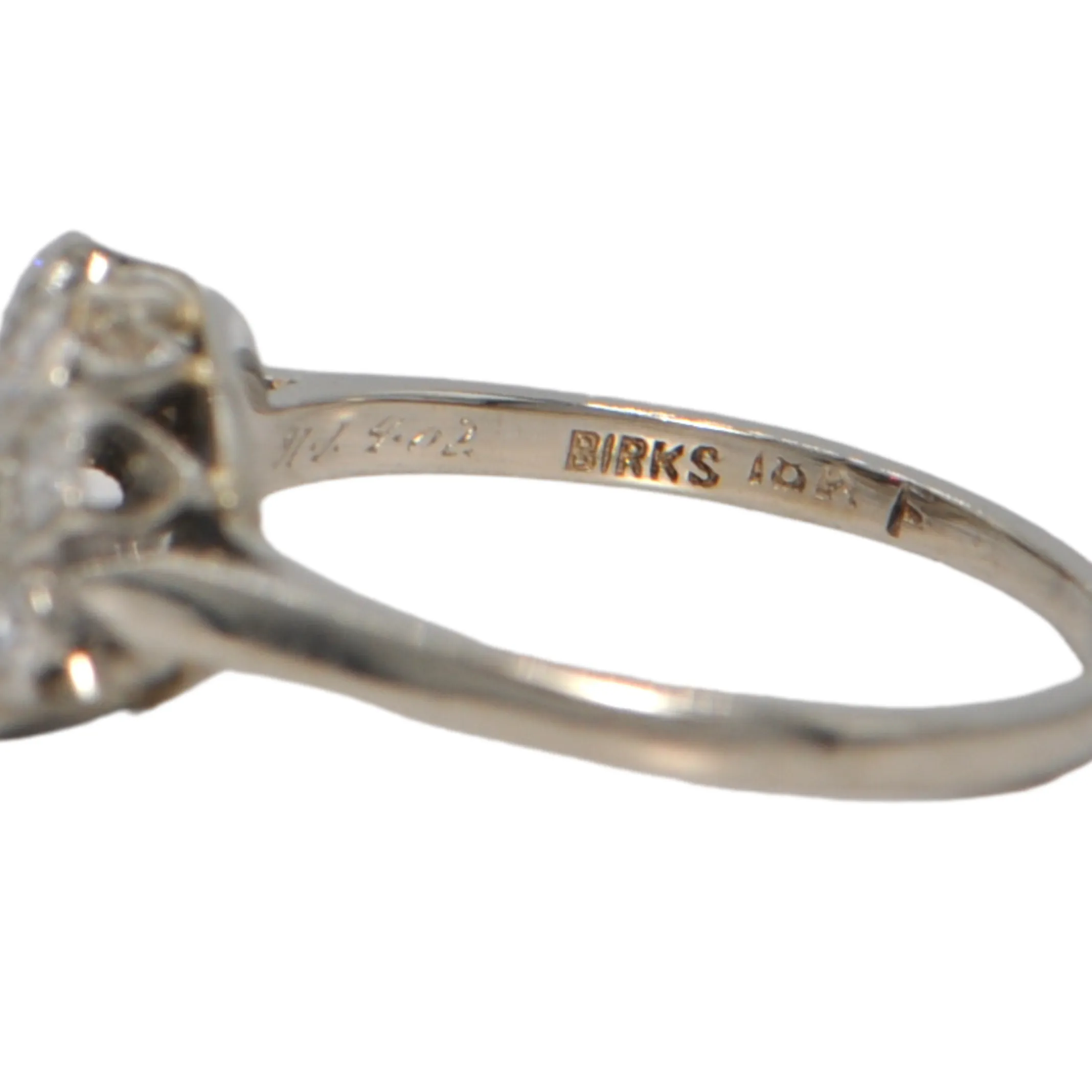 Vintage Birks Sapphire and Diamond 18K Gold Ring