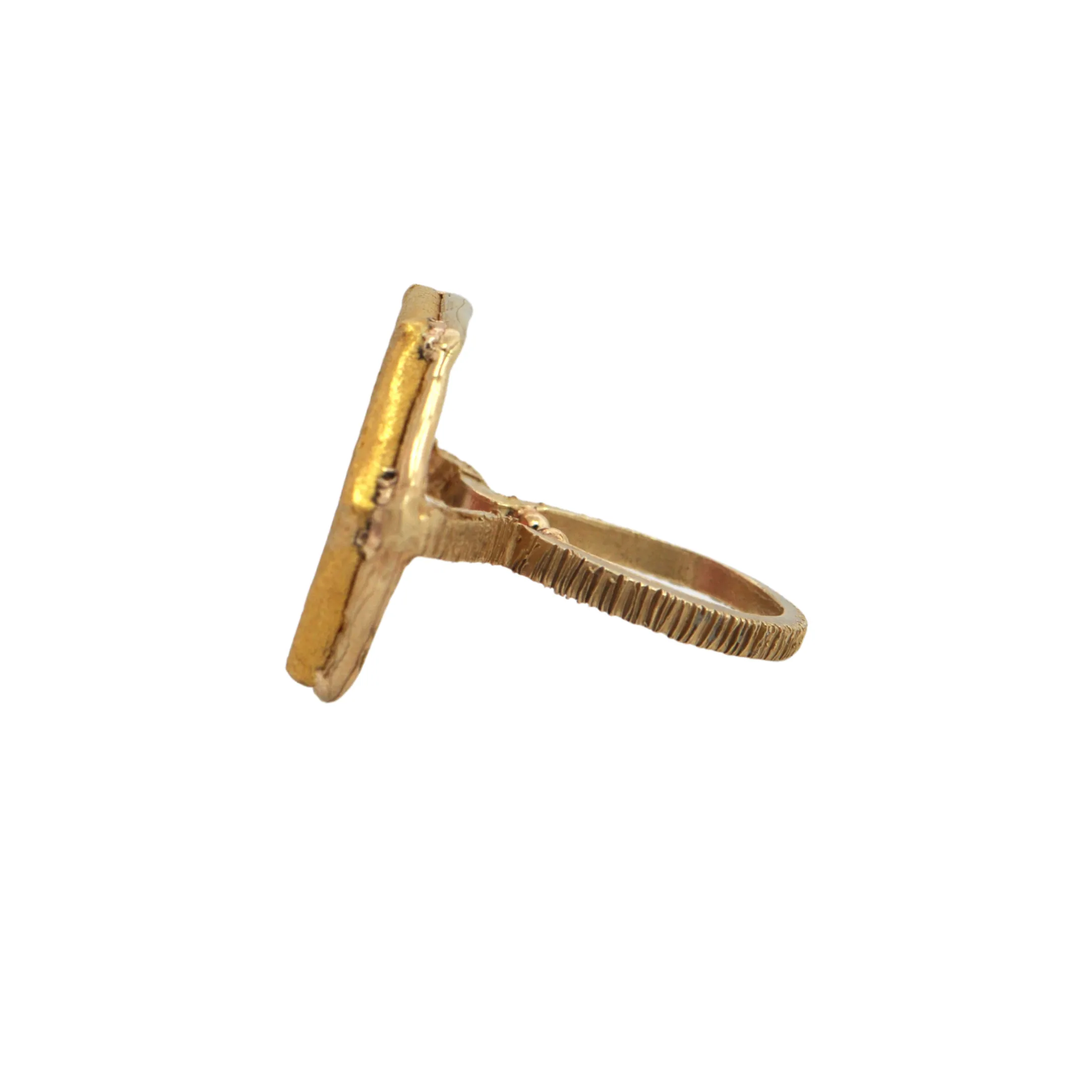 Watermelon Tourmaline 18k Gold Ring