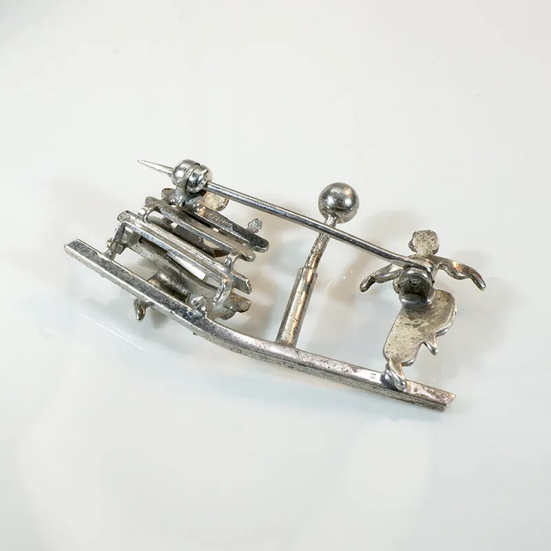 Whimsical Dancer & Musician Brooch