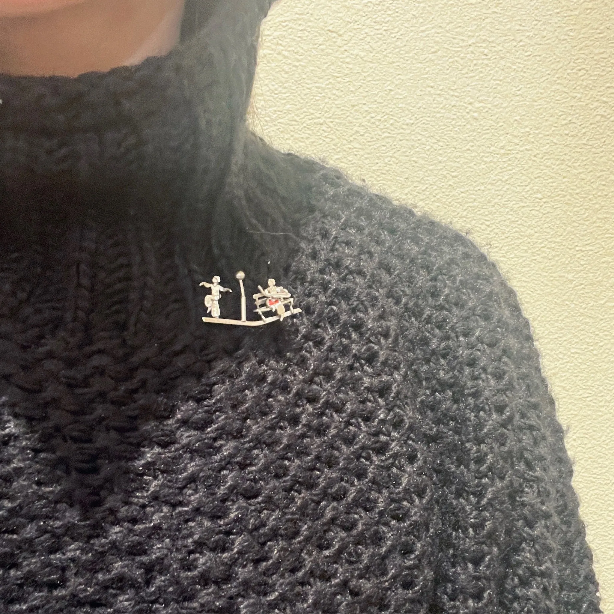 Whimsical Dancer & Musician Brooch