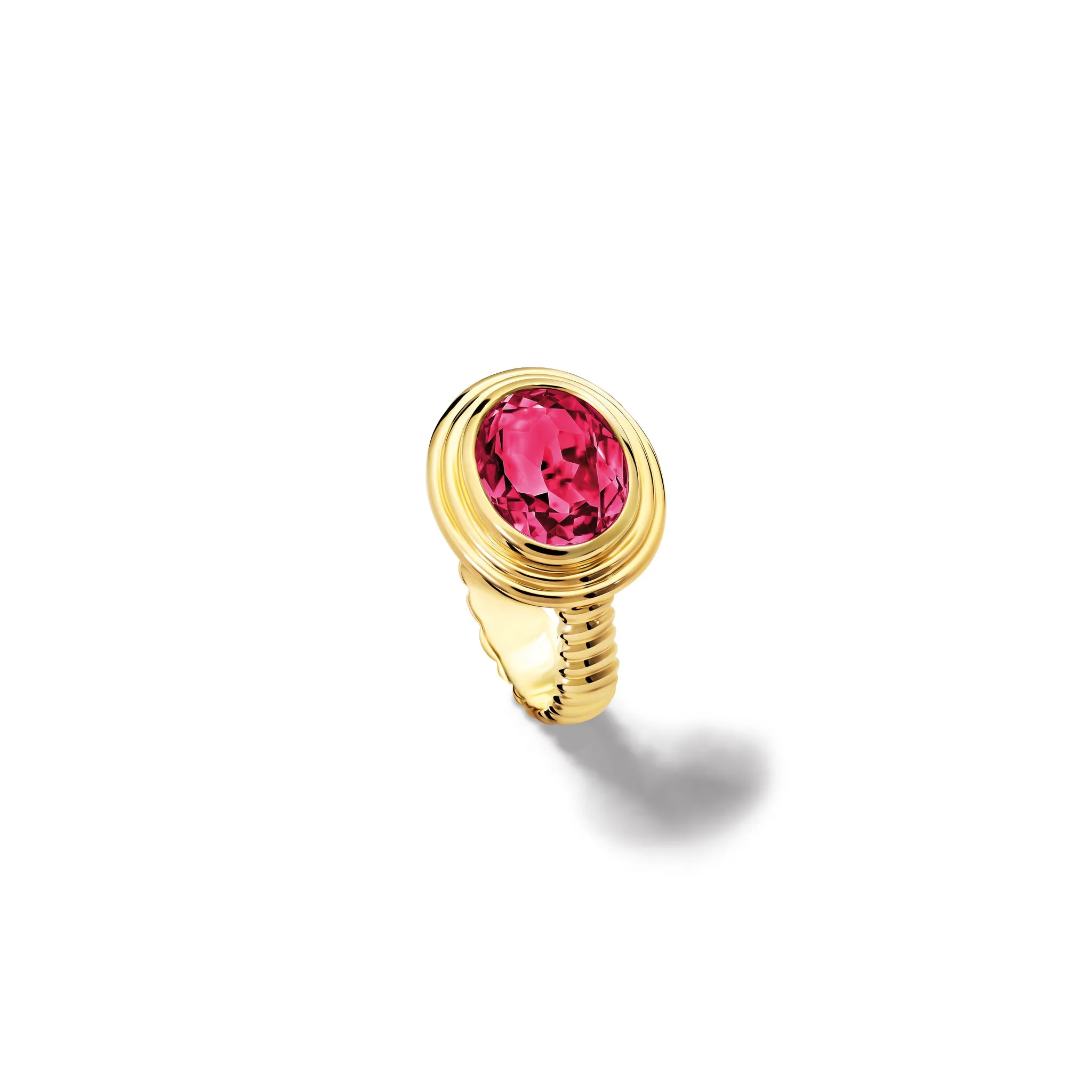 Whirlpool II Ring Yellow Gold - Rhodolite Garnet