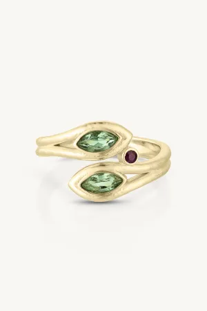 Zephyr Apatite Gold Ring